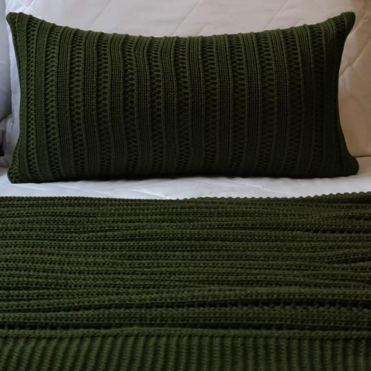 Peseira Tricot Luxo Premium Verde Green