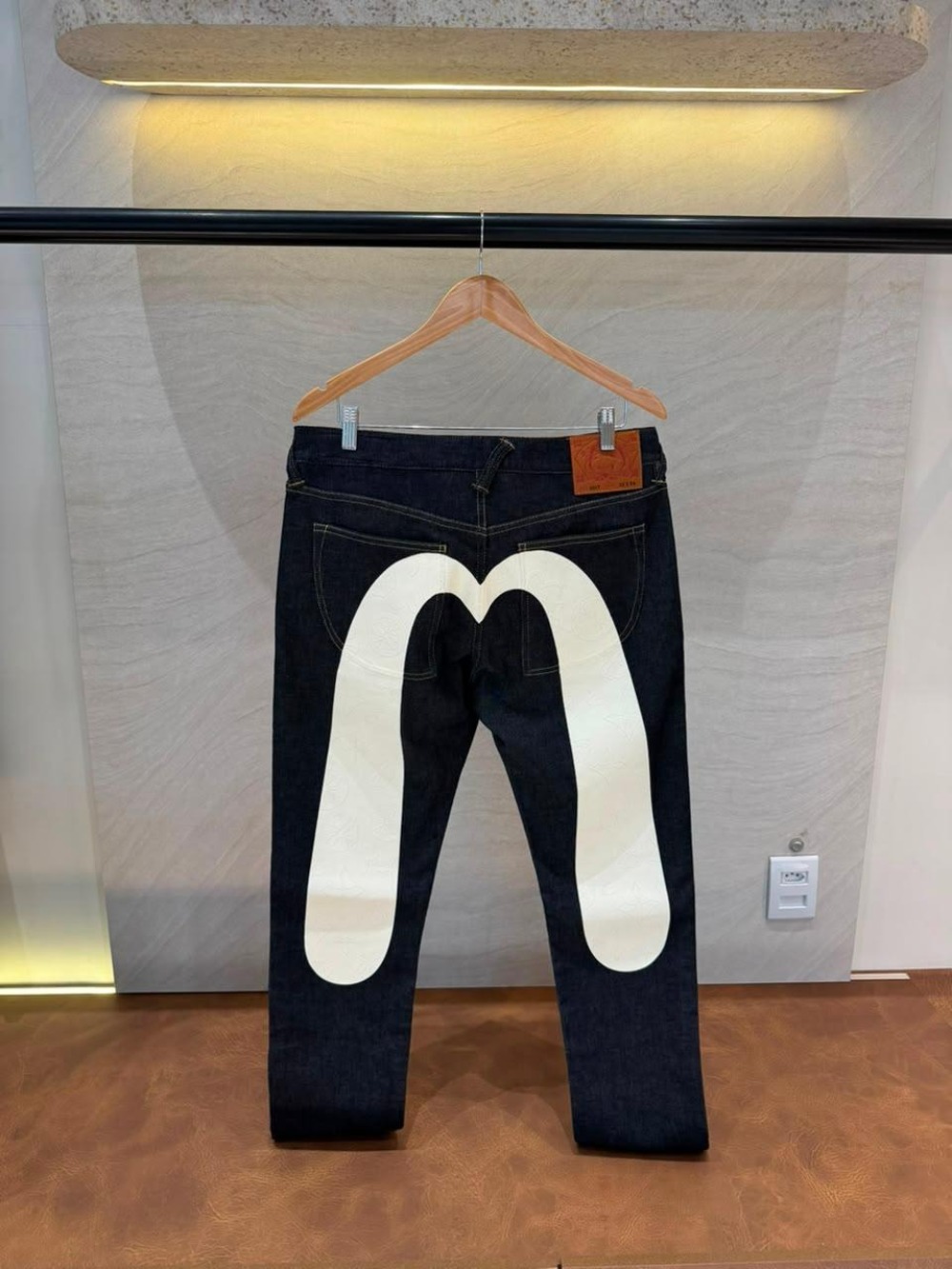 Calça Evisu Jeans Big M Índigo — 42, Novo