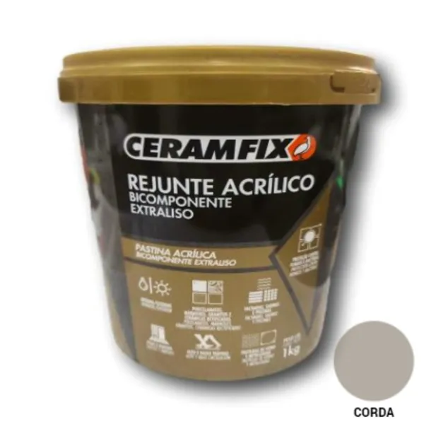 REJUNTE ACRILICO BICOMPONENTE EXTRALISO CORDA 1KG CERAMFIX