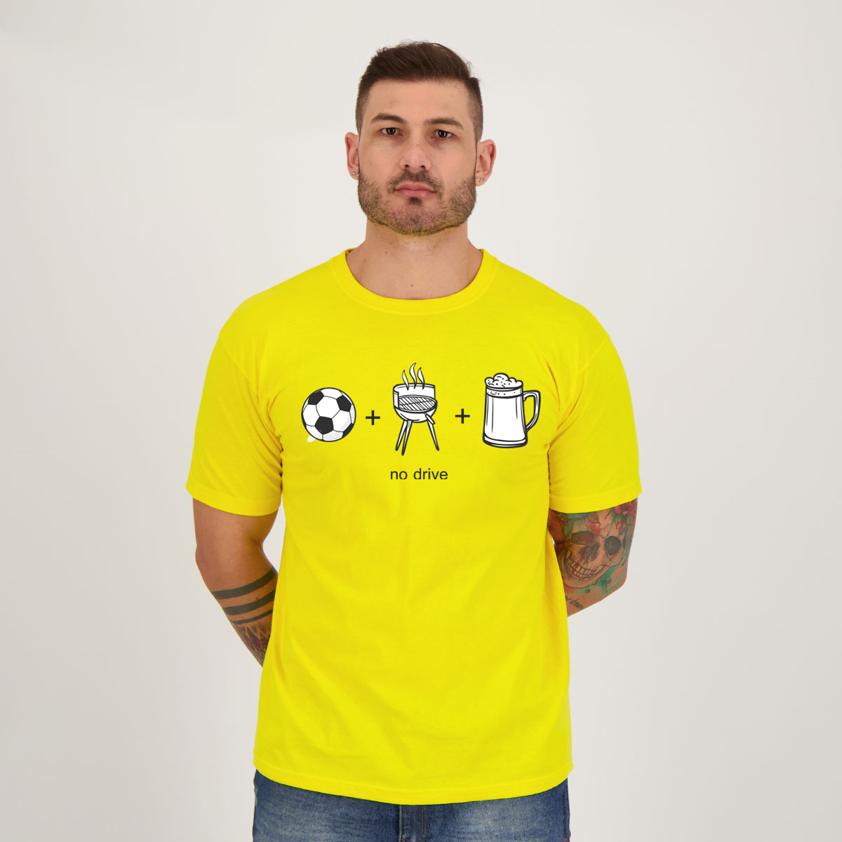 Camiseta Match Futebol Amarela
