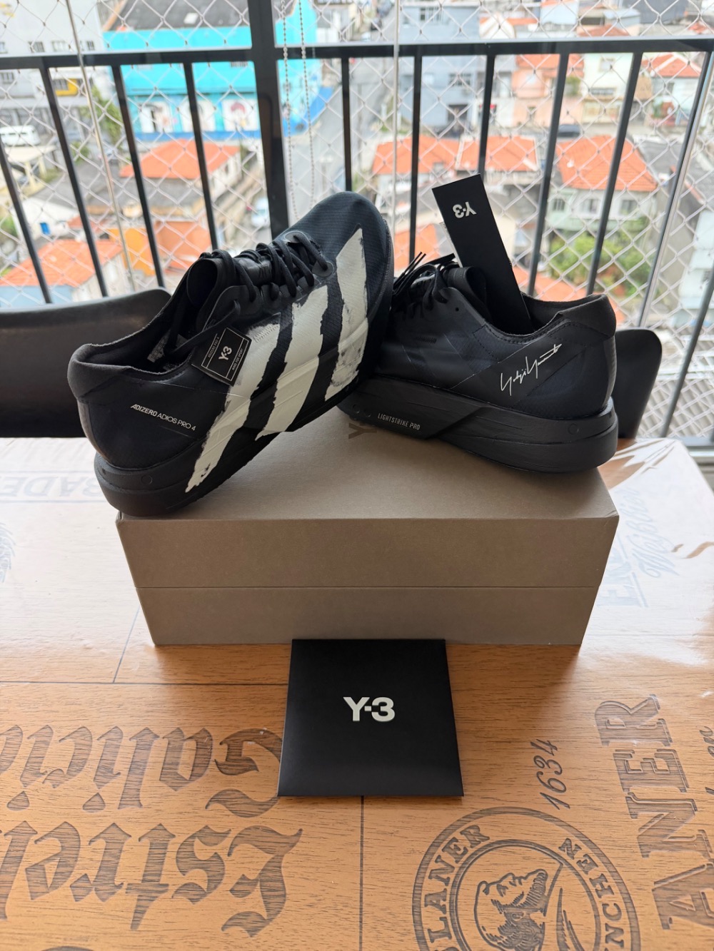 Y-3 x adidas Adios Pro 4 Black Off White — 40, Novo