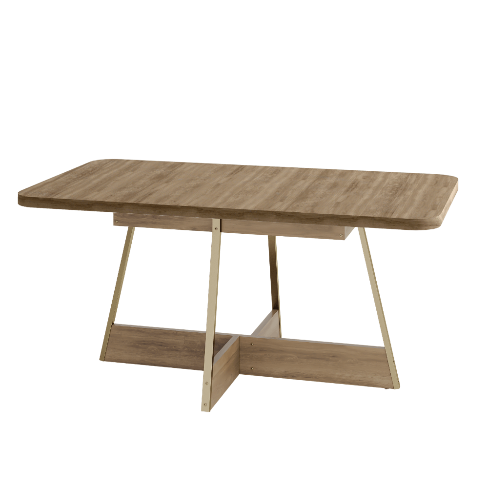 Mesa de Jantar 6 Lugares Retangular 1,60m 1592 Carraro Carvalho