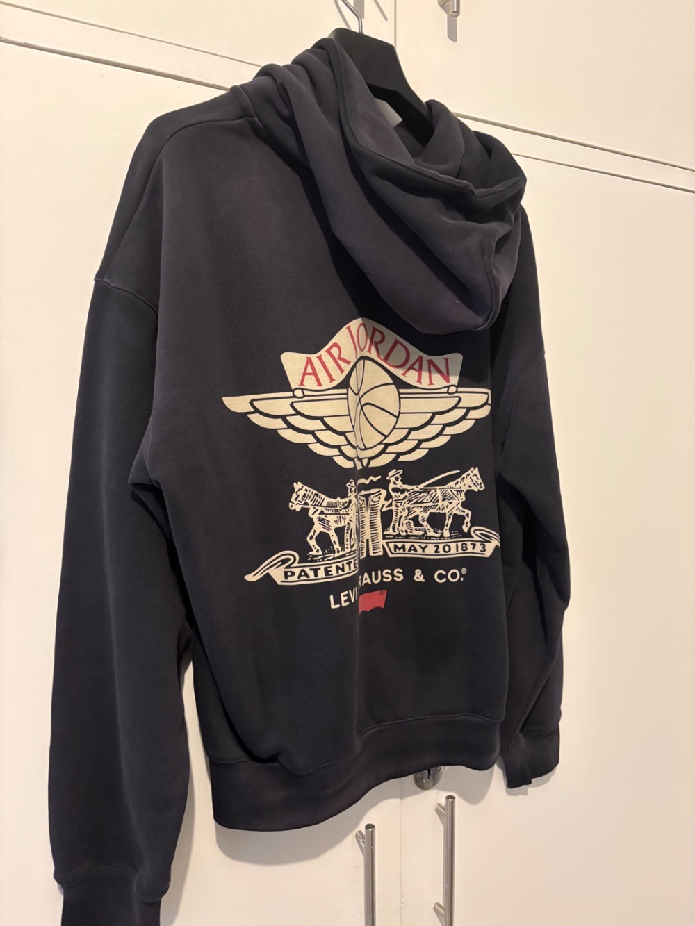 Levi's x Air Jordan Jaqueta Full Zip Black — M, Novo