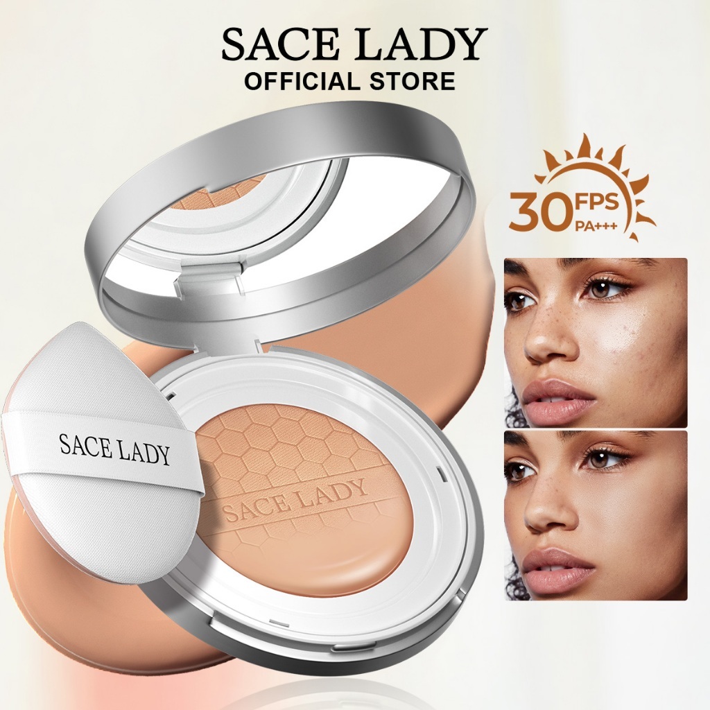 SACE LADY Base Líquida Cushion Foundation FPS30 alta cobertura
