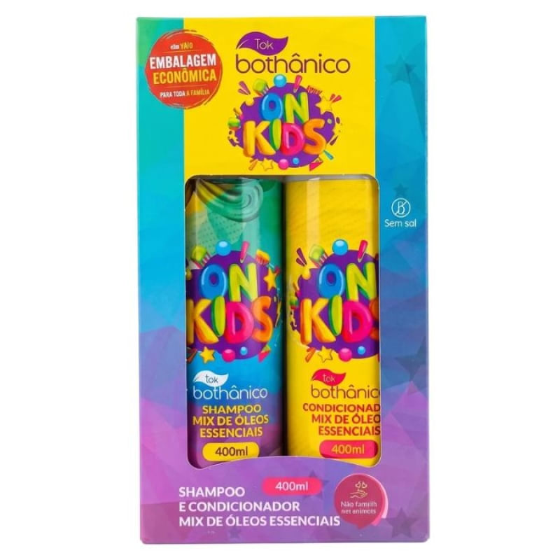 Shampoo Condicionador Infantil Mix Óleos Essenciais 400ml