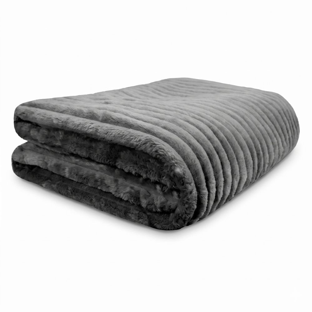 Manta Microfibra Neo Mares Queen Cinza (220x240cm) – Camesa Queen