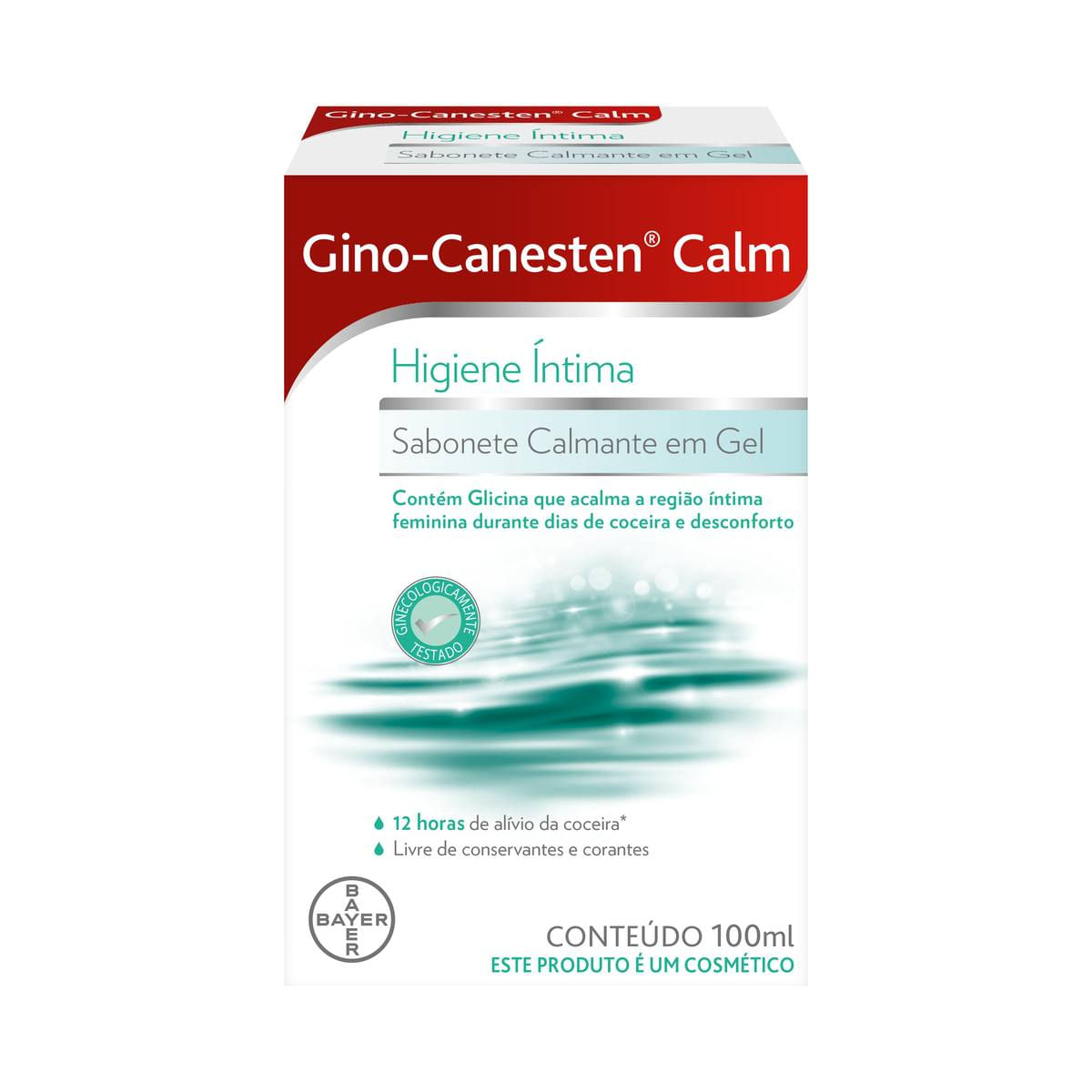 Sabonete Íntimo Calmante em Gel Calm 100ml - Gino Canesten [INATIVO] Sabonete Íntimo Calmante em Gel Calm 100ml - Gino Canesten