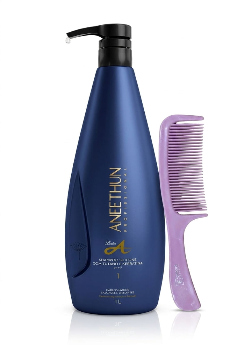 Shampoo Aneethun Linha A 1000ml - Limpeza Equilibrada Tratamento Profissional Capilar