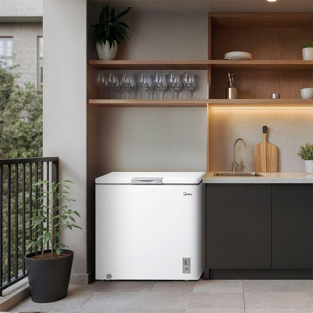 Foto 5 de Freezer Horizontal Midea MDRC280SFZ013 198L Inverter Branco Bivolt