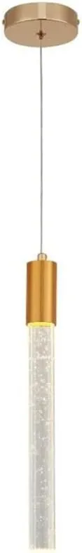 PENDENTE LED36CM, 5W, 3000K DOURADO CABO:1,5M SINDORA