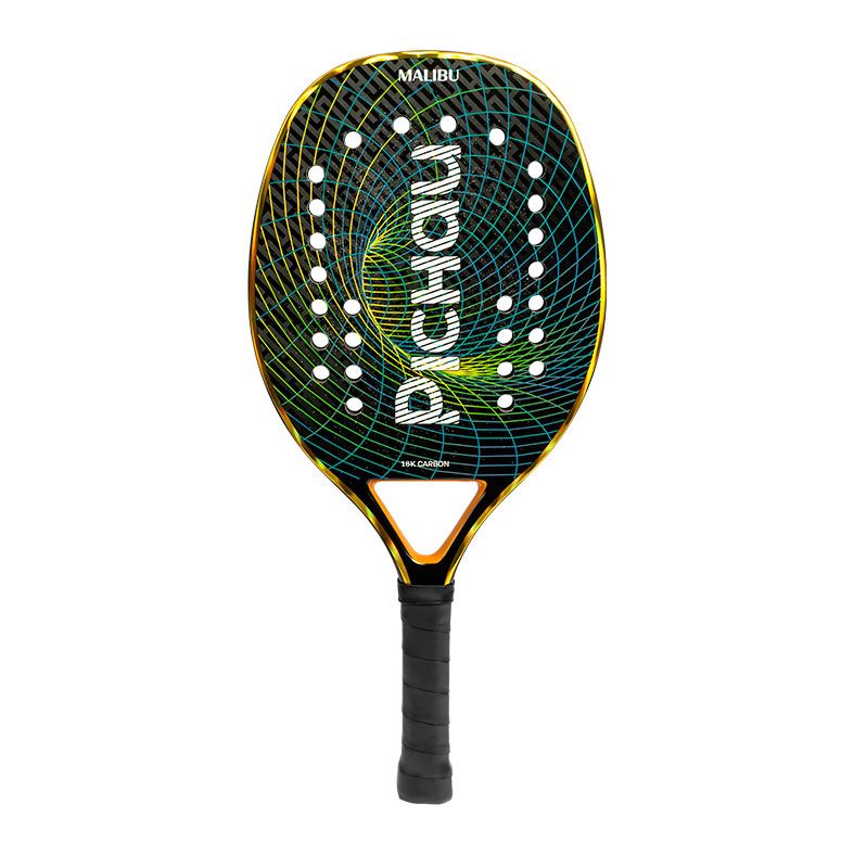 Raquete de Beach Tennis Pichau Malibu 18K Carbon 26 Furos, PES-RKT18-MLB