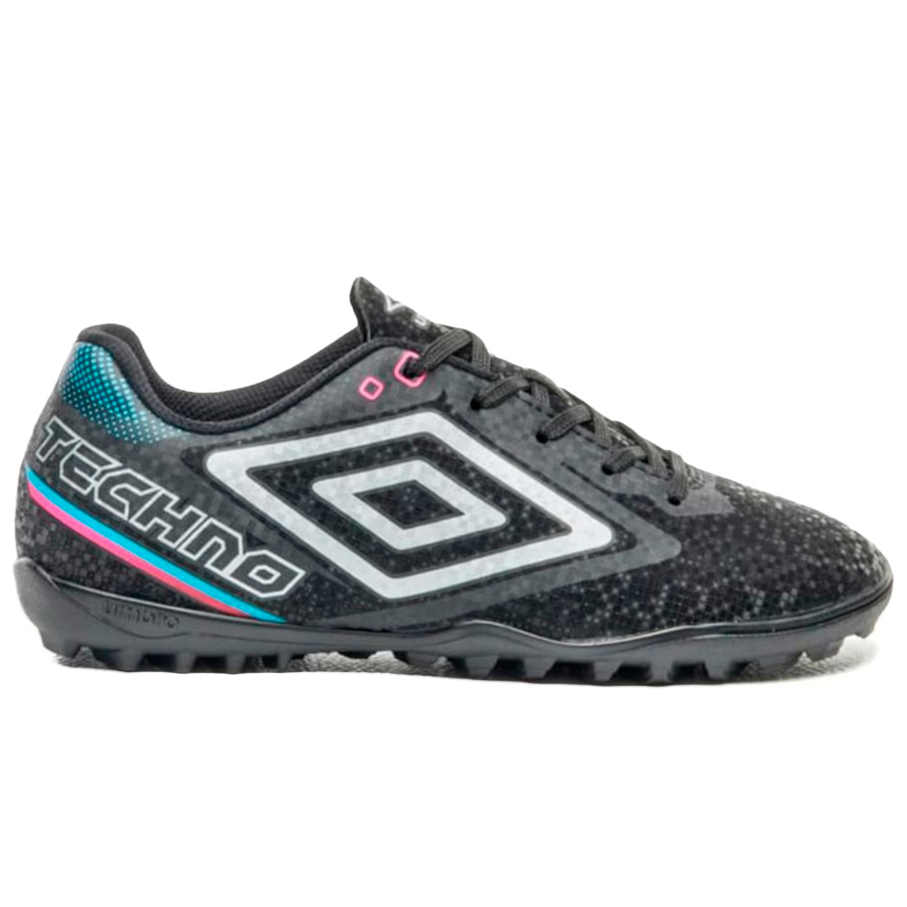 Chuteira Umbro Society Techno II Black Grey — 29 / 30 / 32 / 33 / 35, Novo