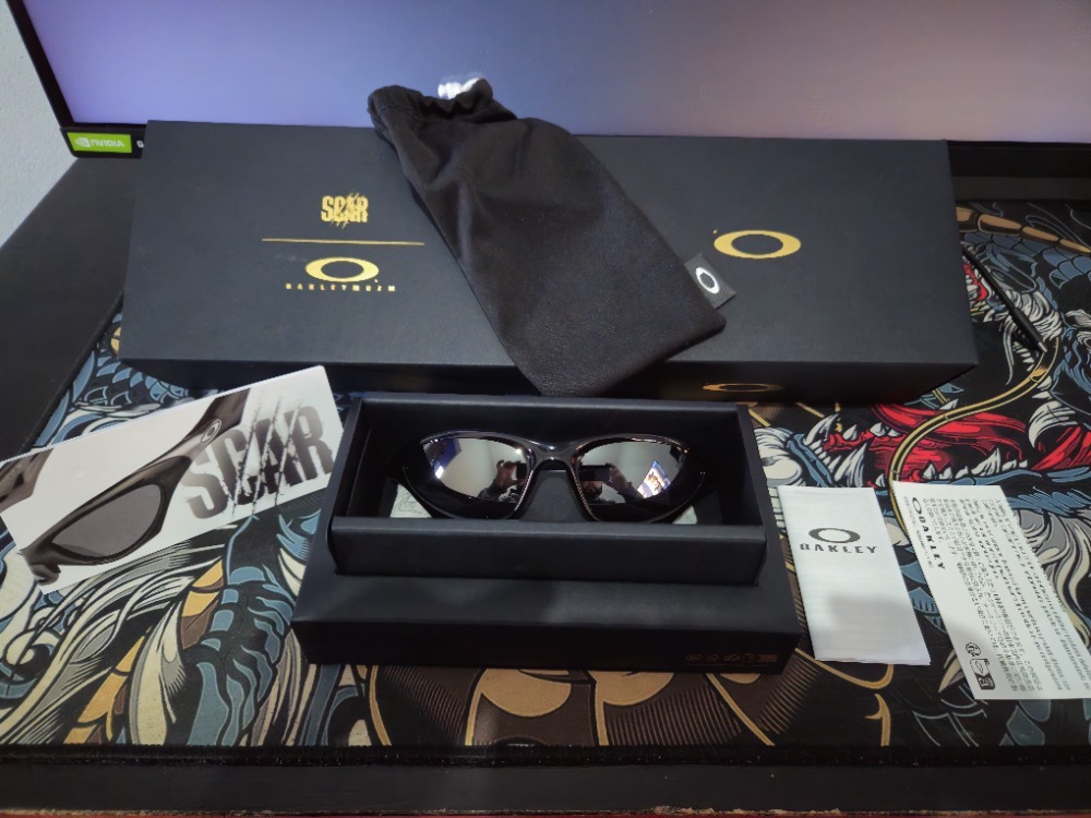 Óculos Oakley MUZM Scar Black — Único, Novo