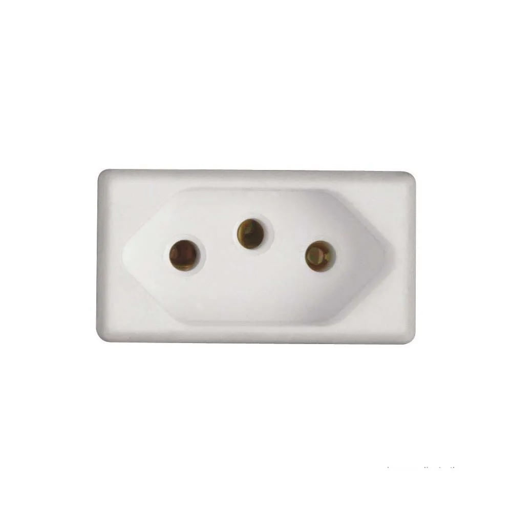 Módulo Tomada 2P T 10A250V Liz/Tablet Branco Tramontina