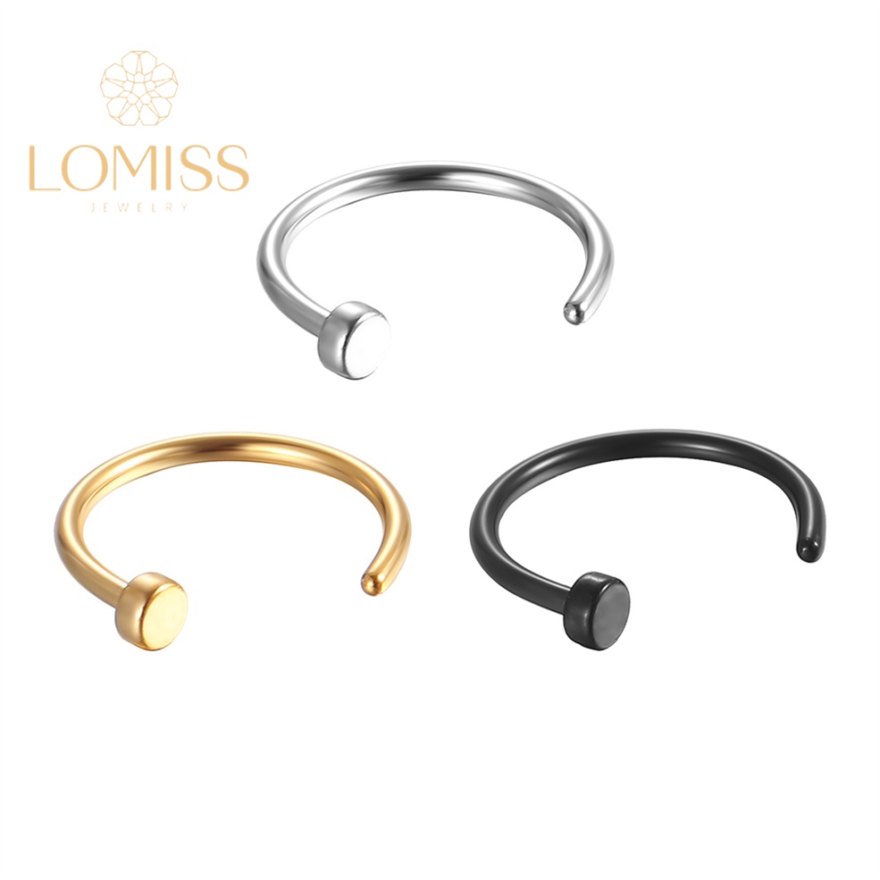 Piercing Nariz G-ring AÇo CirÚrgico Pvd 《Lomiss piercing》