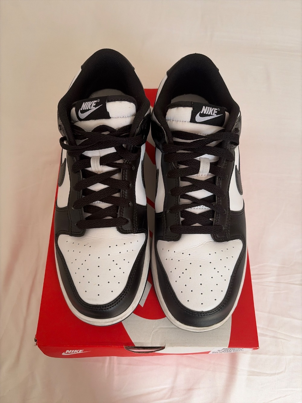 Nike Dunk Low Retro Black White — 43, Usado