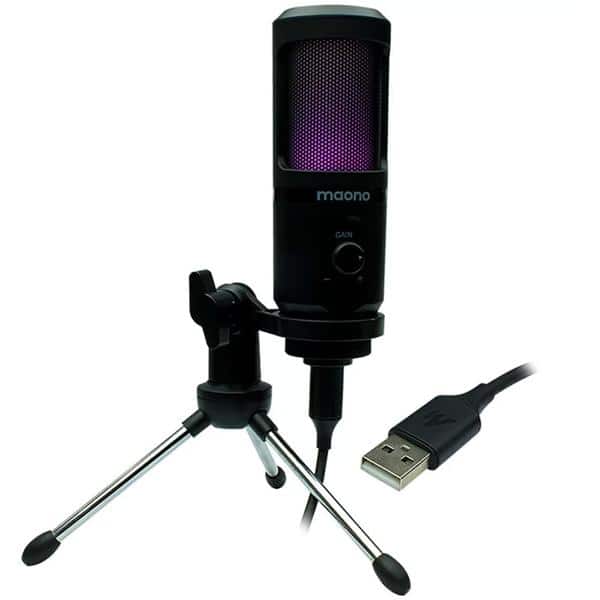 Microfone Gamer lite, AU-PM461RG, Maono CX 1 UN
