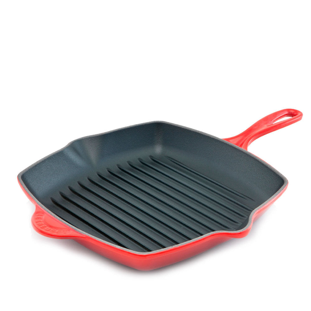 Grelha Quadrada 26 cm Vermelho Le Creuset