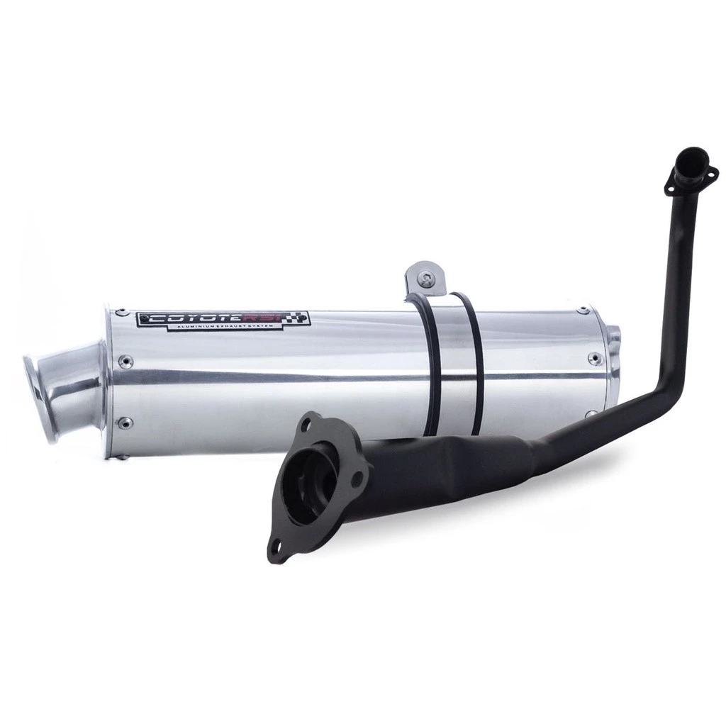 Escape / Ponteira Coyote RS1 Alumínio Redondo - CBX 200 Strada ano 1998 até 2002 - Honda