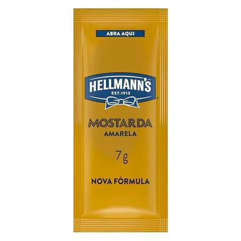 Hellmann's Mostarda Sachê 7g Caixa 168un