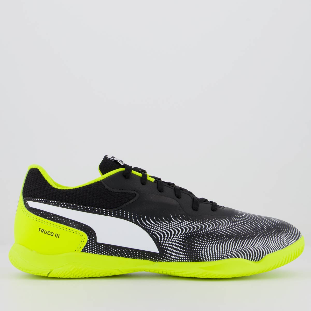 Chuteira Puma Truco III Futsal Preta e Verde
