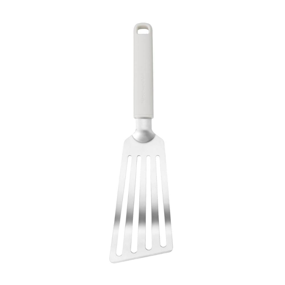 Espátula Flexível Perfurada 32cm em Inox Branco KitchenAid