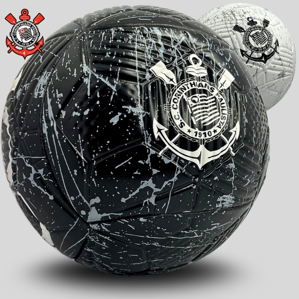 Bola Futebol Corinthians Jogo Campeonato Adulto Juvenil Tamanho Oficial N5 Profissional Brasileirão