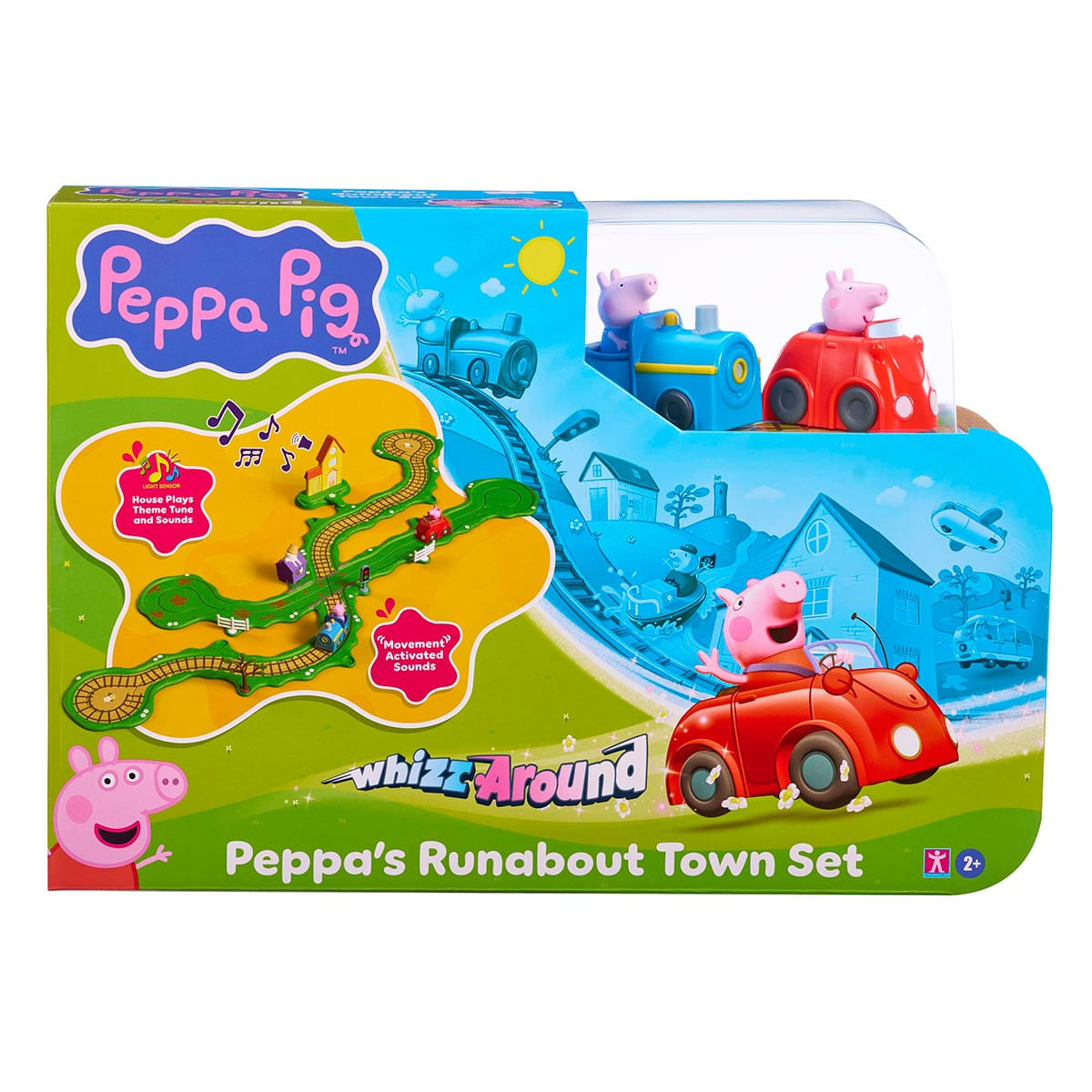Peppa Pig - Carrinhos Peppa e George Trem e Estrada com Som