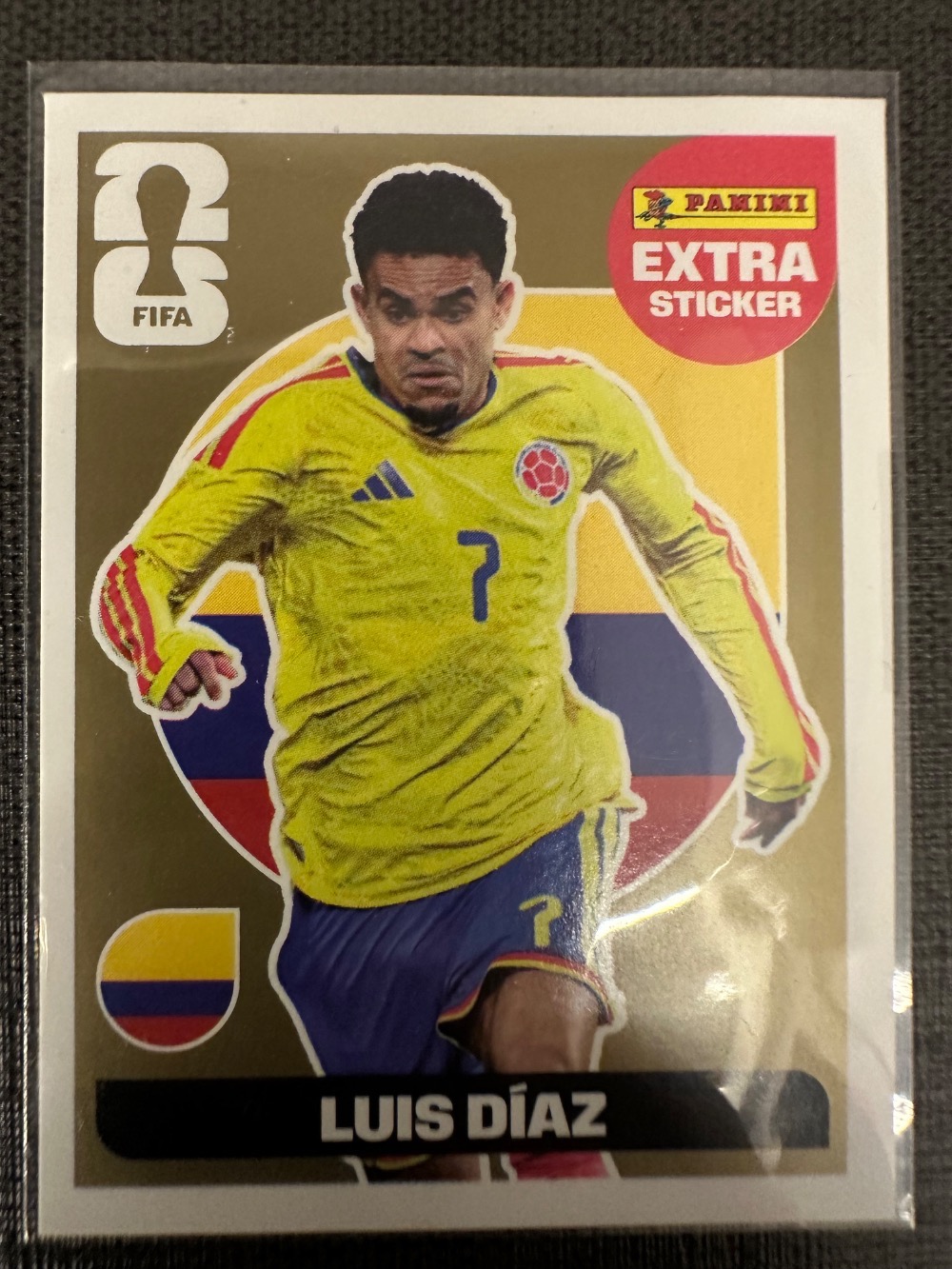 Figurinha Panini Luis Díaz Legend Ouro FIFA World Cup 2026 — Único, Novo