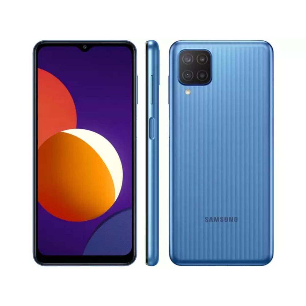Seminovo: Samsung Galaxy M12 64GB Azul Muito Bom