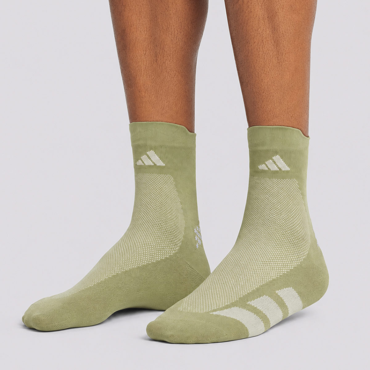 Meia Adidas Adizero Verde e Branca