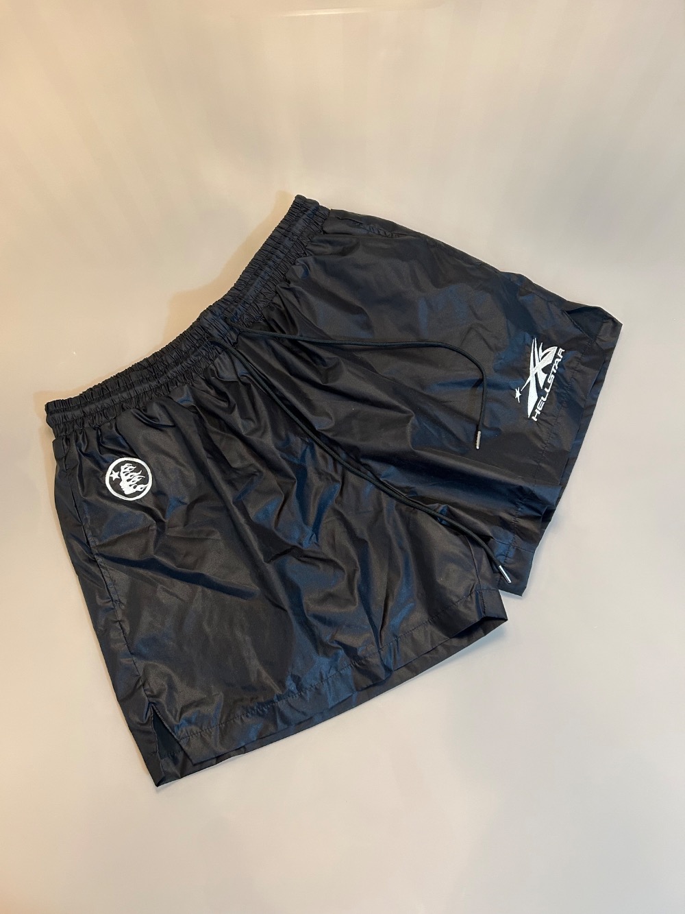 Bermuda Hellstar Nylon Shorts Black — XXG, Novo