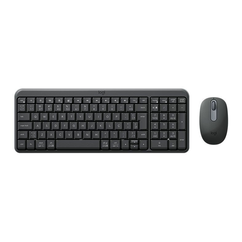 Kit Teclado e Mouse Logitech MK250, ABNT2, Bluetooth, Preto, 920-013516