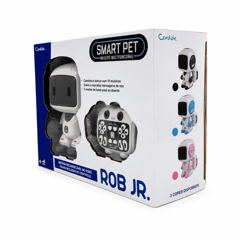 Foto 4 de Robô Interativo com Controle Remoto Kid Robot - Cinza