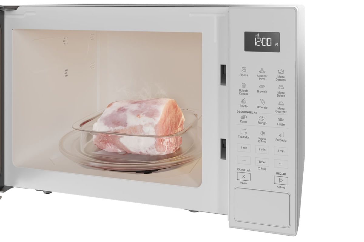 Foto 5 de Micro-ondas Brastemp 32 Litros Branco com Menu Gourmet - BMS46AB 110