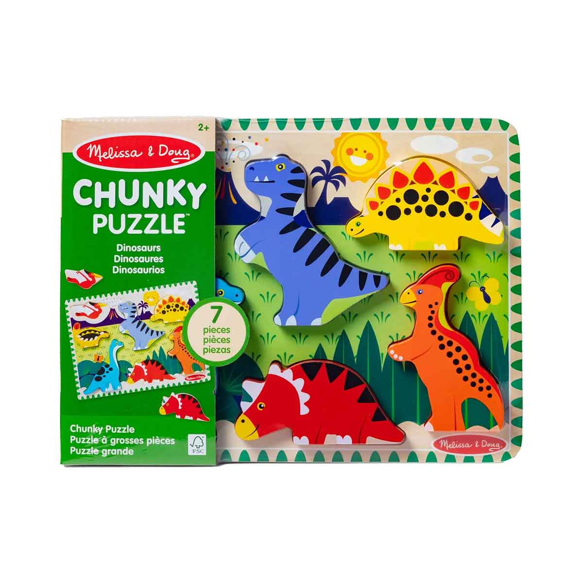 Quebra Cabeça Infantil Madeira Dinossauros - Melissa & Doug