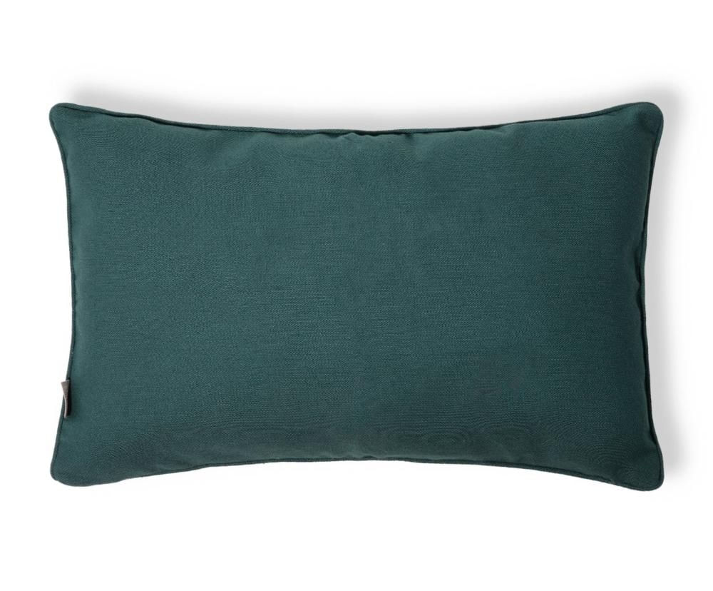 Capa de Almofada Retangular com Cordonê Verde Escuro Verde