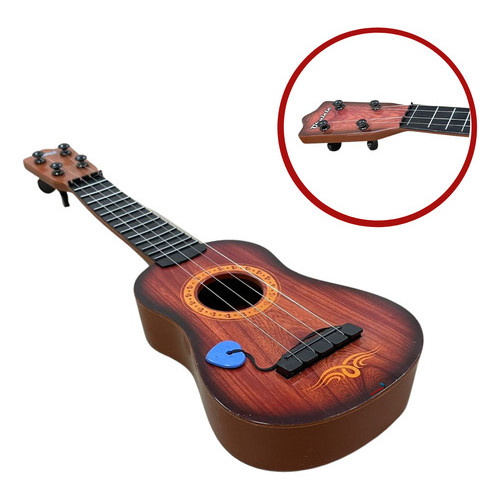 Foto 2 de Violão Em Plástico Infantil 48cm Com Cordas Em Aço Importway