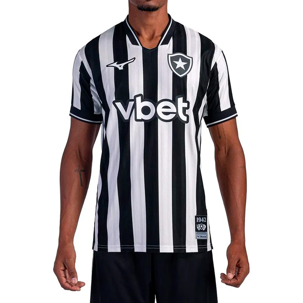 Botafogo x Mizuno Camiseta Home Black White 26/27 — P / M / G / XG, Novo