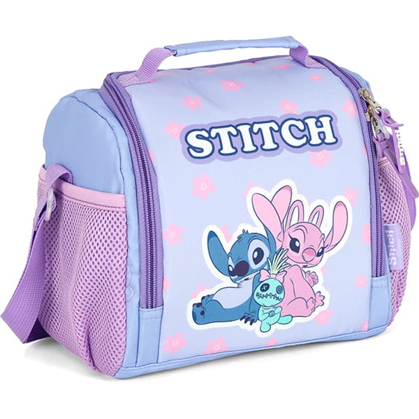 Lancheira escolar Stitch, Roxo, LA50093SC2800U, Luxcel PT 1 UN