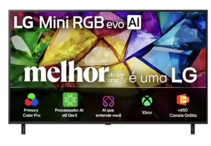 [Meli +] Smart TV LG Mini RGB evo AI 4K MRGB85 75 polegadas 2026