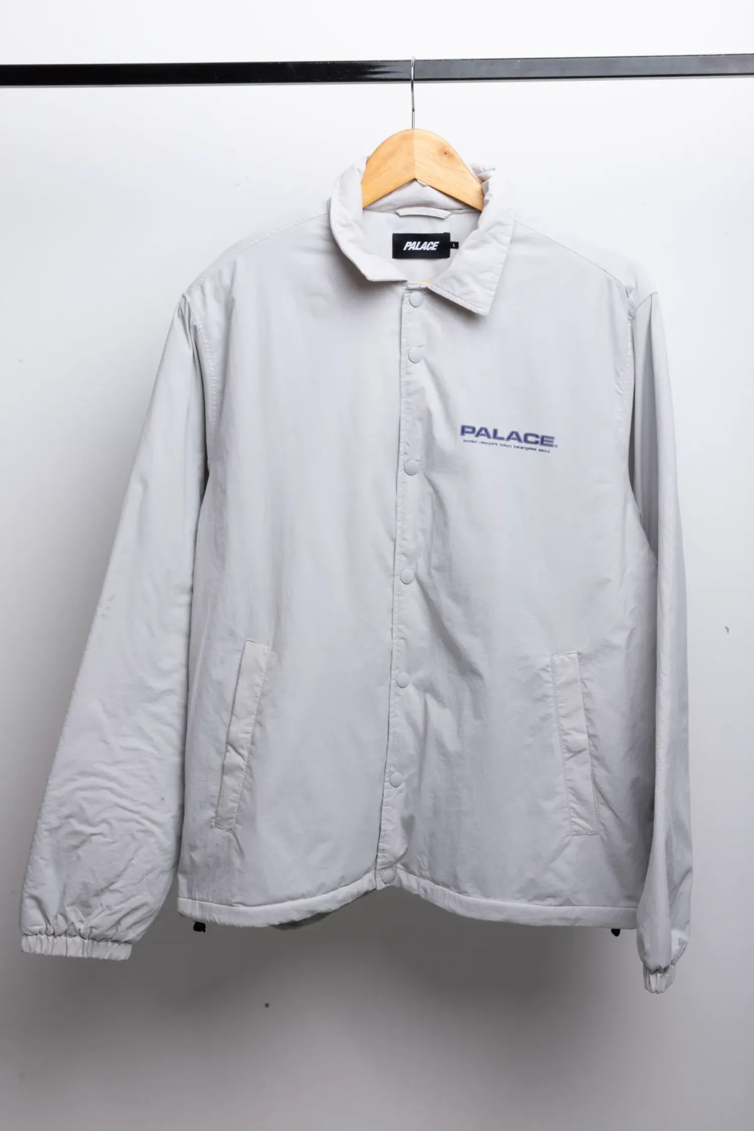 Jaqueta Palace Fleece Lined Coach Concrete Grey — G, Novo