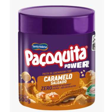 Pasta Paçoquita Power Caramelo Salgado 500g