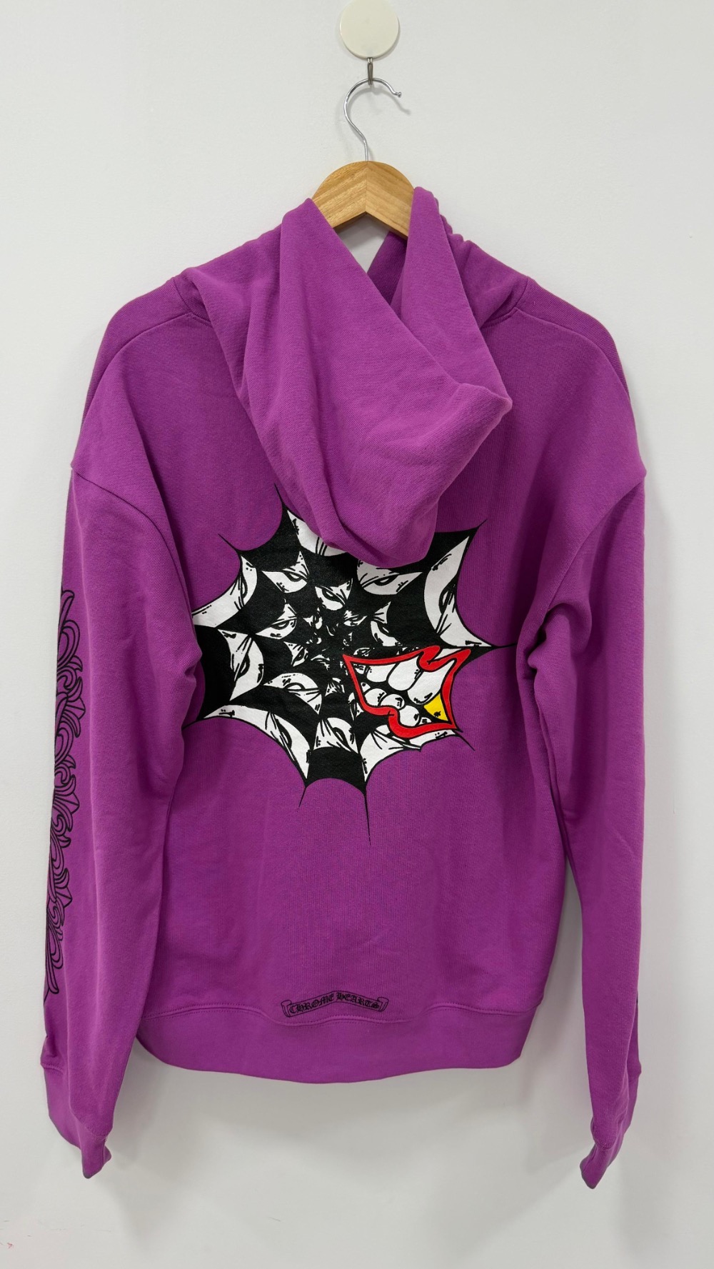 Matty Boy x Chrome Hearts Moletom Spider Web Purple — XG, Novo