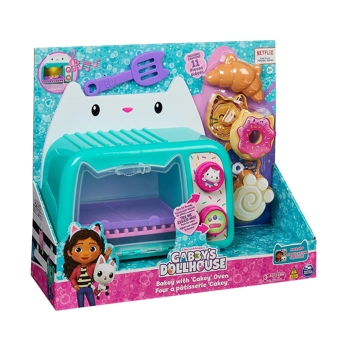Foto 2 de Forninho Do Cakey Cat Com Luz E Som - Gabby'S Dollhouse