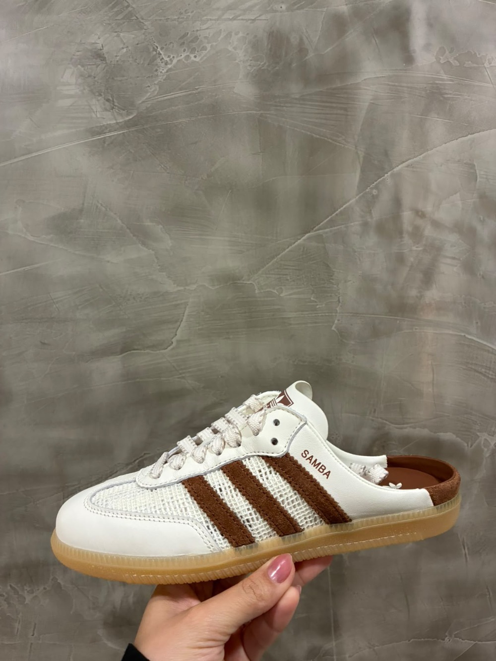 adidas Samba OG Mule Off White Preloved Brown Gum — 34 / 35 / 36 / 37 / 38, Novo