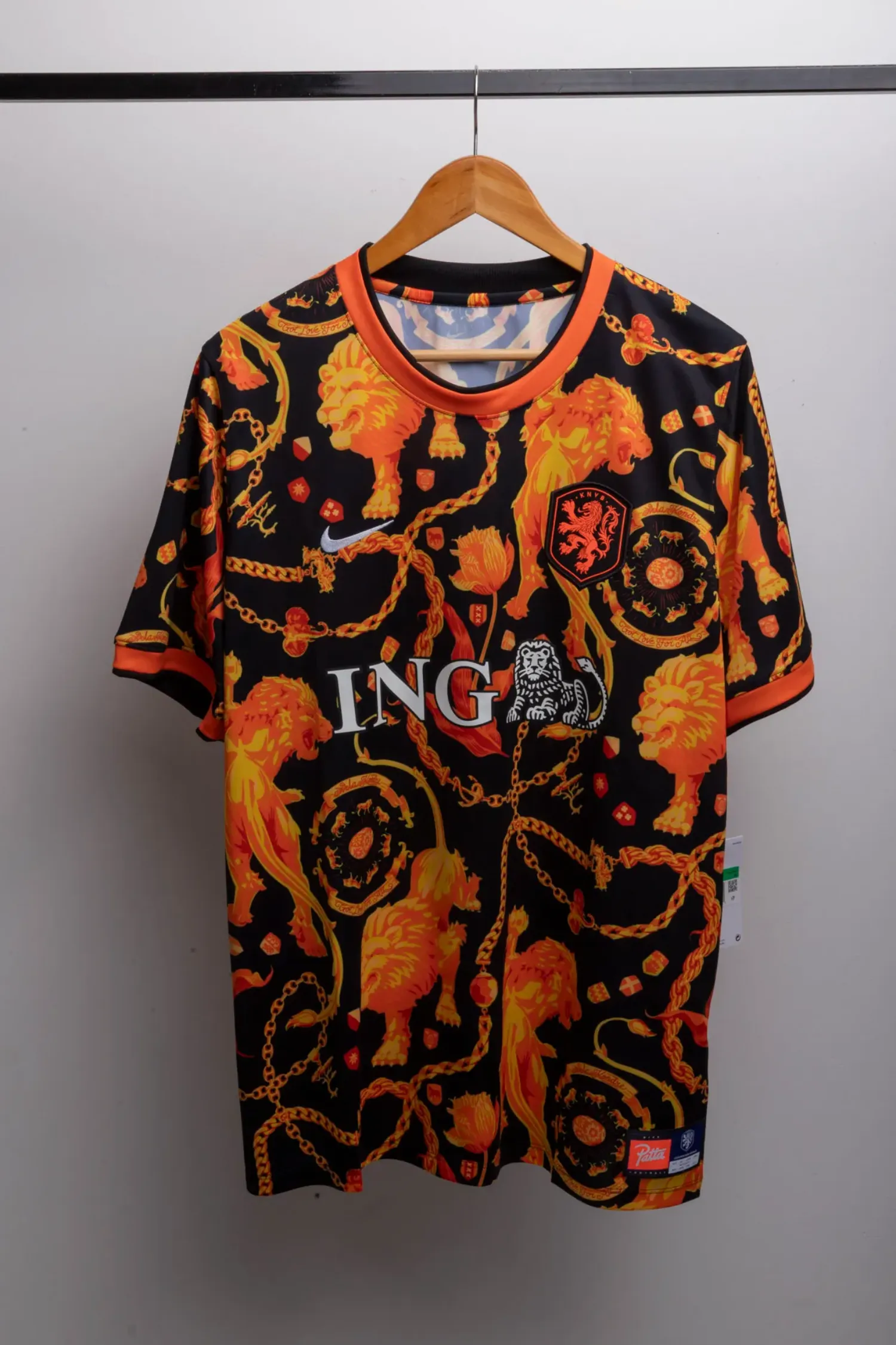 Netherlands x Patta x Nike Camiseta Academy Pro Orange — XG, Novo