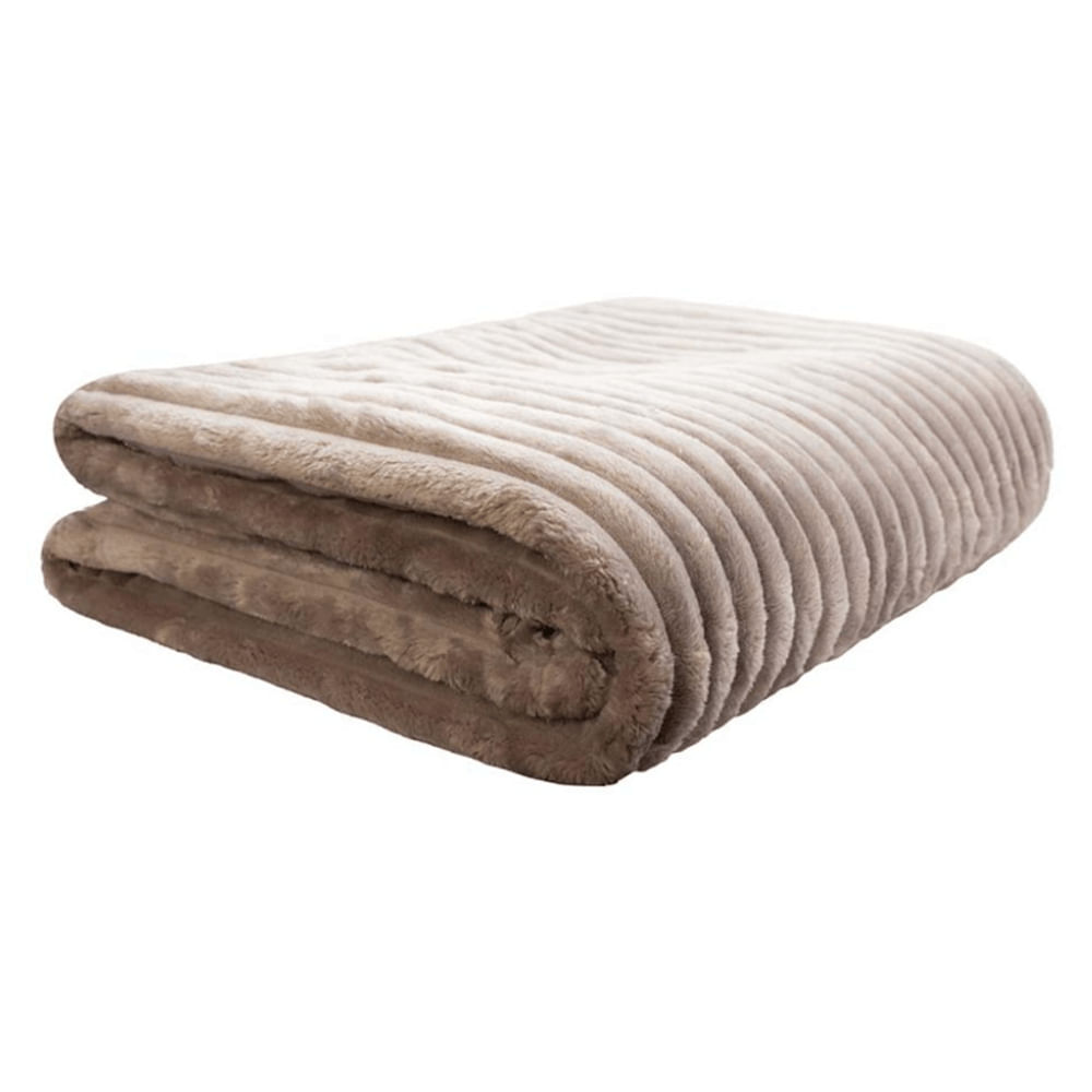 Manta Neo Mares Solteiro Bege 150X220cm - Camesa Solteiro