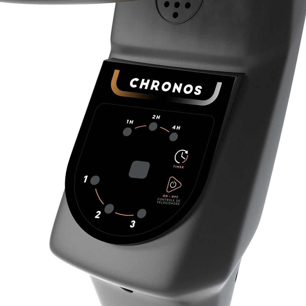 Foto 4 de Ventilador de Coluna Mallory Chronos 40cm Preto e Grafite - 127V