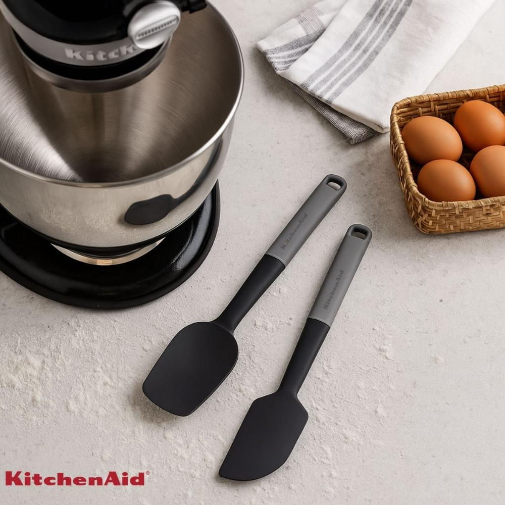 Foto 2 de Jogo Espátula Pão Duro e Clássica Silicone Cinza KitchenAid